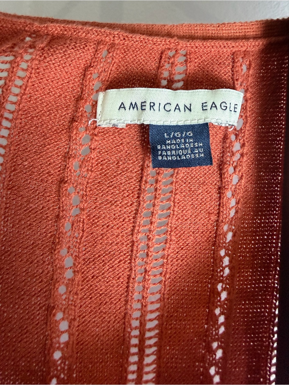 Rust Orange Knit Button-Front Tank Top - Picture 3 of 3